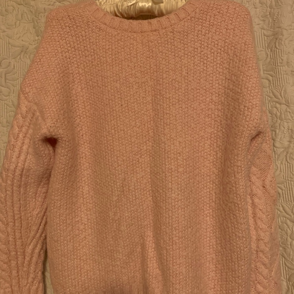 Pink Cable Knit Sweater - Picture 2 of 4